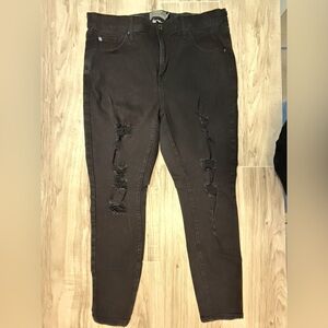 Torrid Black Premium Stretch Sky High Skinny Jeans